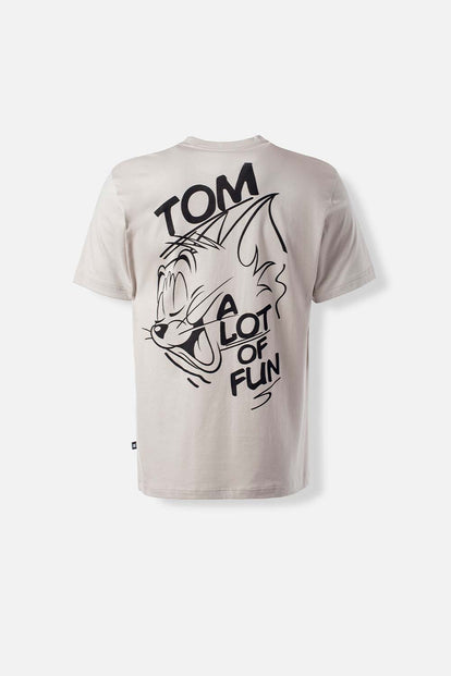  POLERA DE TOM Y JERRY REGULAR FIT PARA HOMBRE