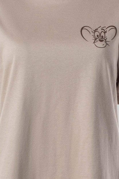  POLERA DE TOM Y JERRY REGULAR FIT PARA MUJER