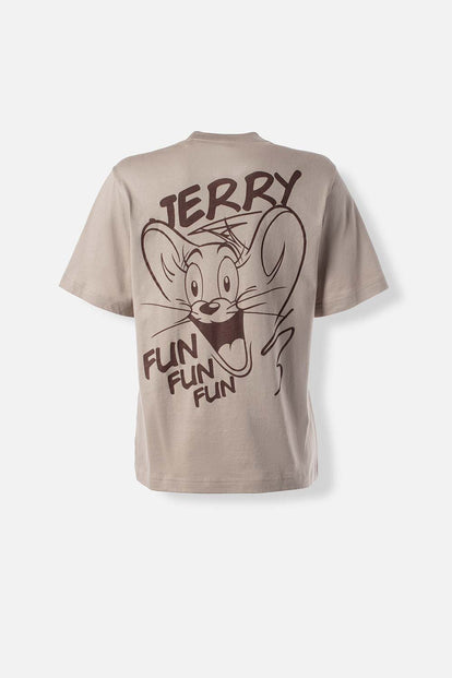  POLERA DE TOM Y JERRY REGULAR FIT PARA MUJER