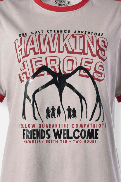  POLERA DE STRANGER THINGS REGULAR FIT PARA MUJER