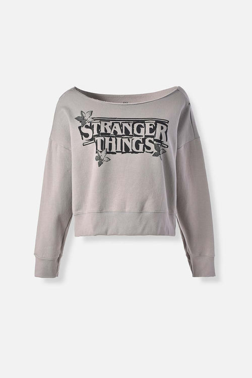 Card slide image -  POLERON DE STRANGER THINGS OVERSIZED FIT PARA MUJER