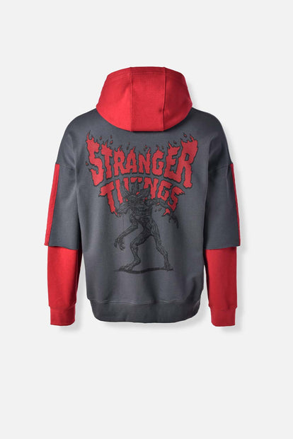  POLERON DE STRANGER THINGS CON CAPUCHA PARA HOMBRE