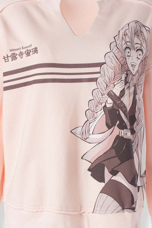 Card slide image -  POLERON DE DEMON SLAYER OVERSIZED FIT PARA MUJER
