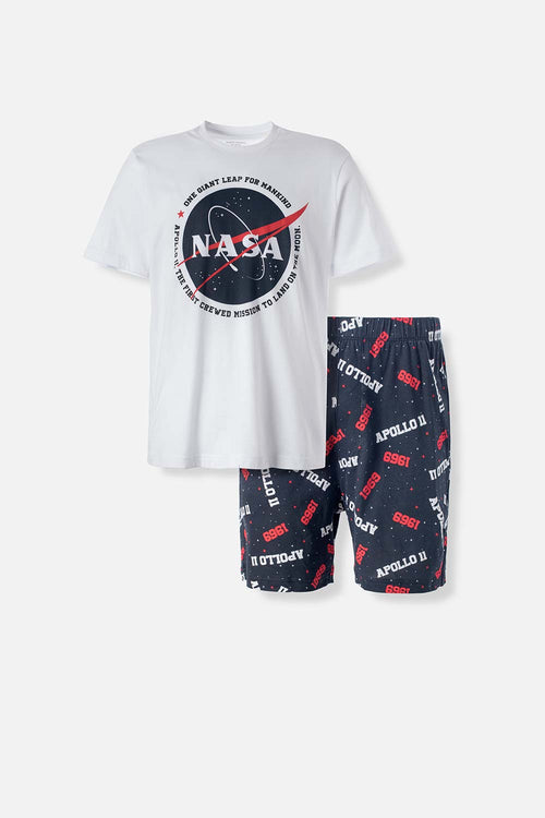 Card slide image -  PIJAMA DE NASA CON PANTALÓN CORTO PARA HOMBRE