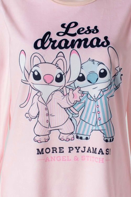 Card slide image -  PIJAMA DE LILO Y STITCH DE PANTALON LARGO PARA MUJER