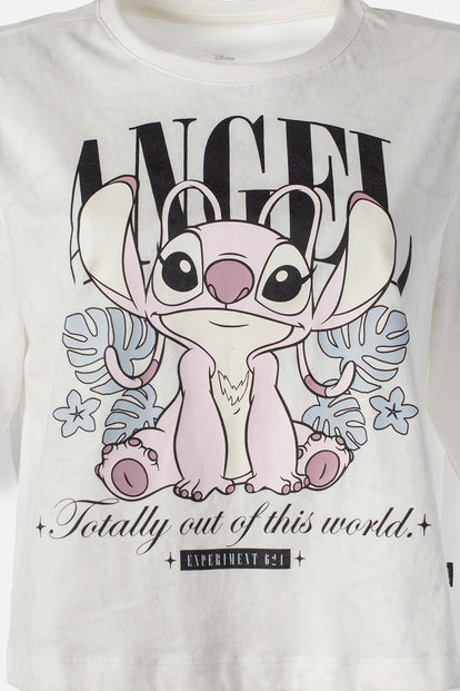  POLERA DE LILO & STITCH BOXY FIT PARA MUJER