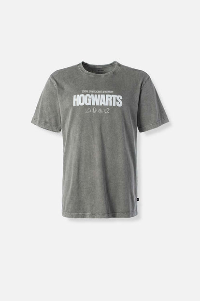  POLERA DE HARRY POTTER GRIS REGULAR FIT PARA HOMBRE