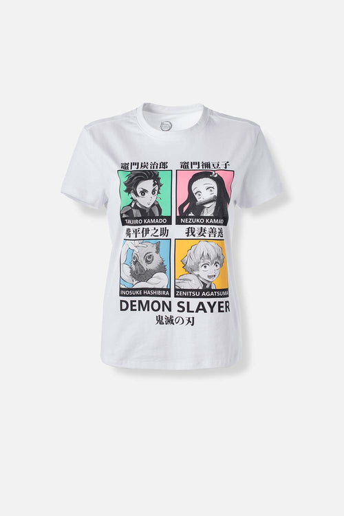 Card slide image -  POLERA DE DEMON SLAYER SLIM FIT PARA MUJER