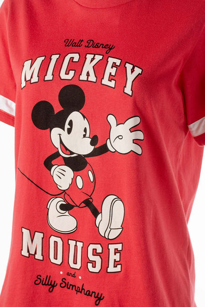  PIJAMA DE MICKEY MOUSE CON PANTALON LARGO PARA MUJER