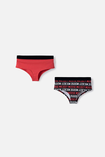  PACK X2 PANTIES DE MICKEY MOUSE PARA MUJER