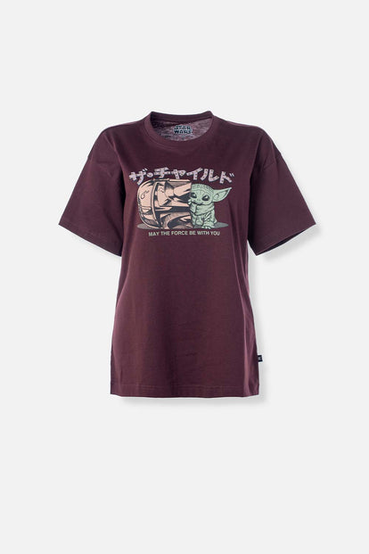  POLERA DE MANDALORIAN RELAX FIT PARA MUJER