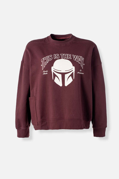  POLERON DE MANDALORIAN REGULAR FIT CERRADO PARA MUJER
