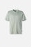 POLERA DE MANDALORIAN REGULAR FIT VERDE PARA HOMBRE