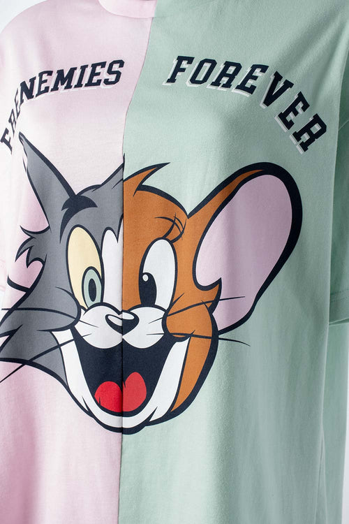 Card slide image -  POLERA DE TOM Y JERRY REGULAR FIT PARA MUJER