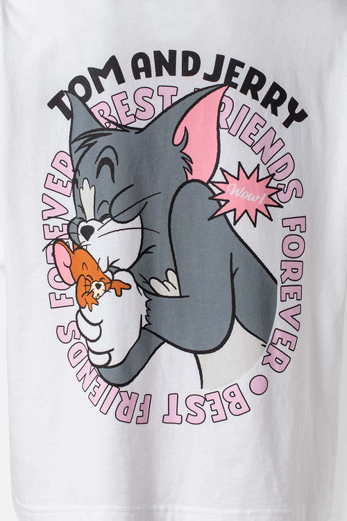 Card slide image -  POLERA DE TOM Y JERRY RELAX FIT PARA MUJER