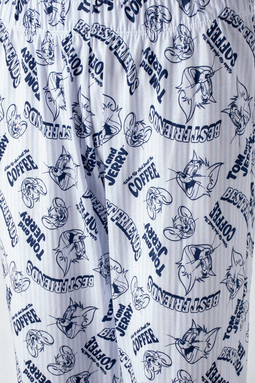 Card slide image -  PIJAMA DE TOM Y JERRY CON PANTALON LARGO PARA MUJER