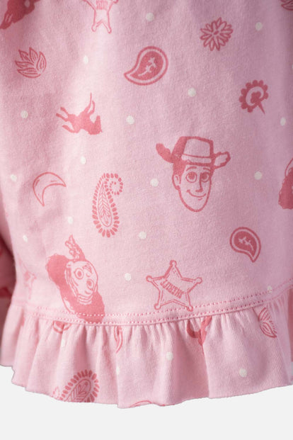  PIJAMA DE TOY STORY CON PANTALON CORTO PARA MUJER