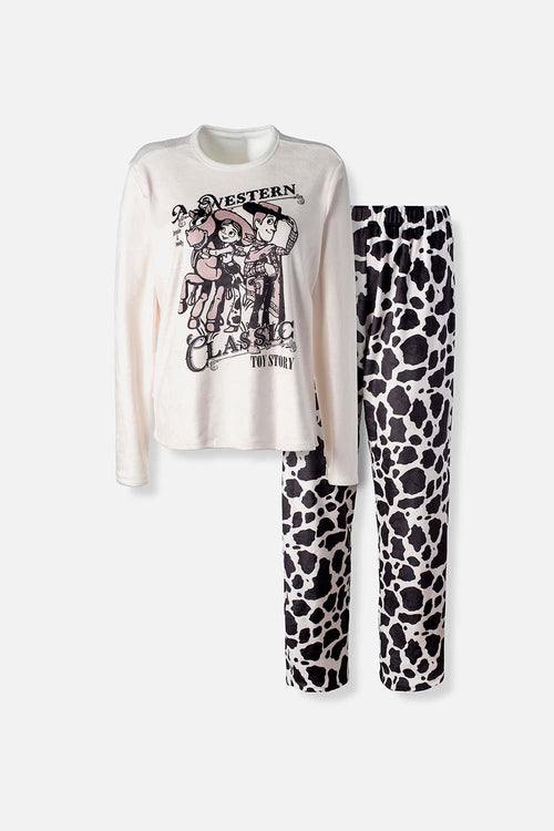 Card slide image -  PIJAMA DE TOY STORY CON PANTALON LARGO PARA MUJER