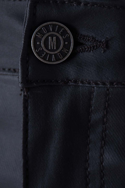  PANTALÓN DE MOVIES NEGRO EFECTO CUERO PARA MUJER