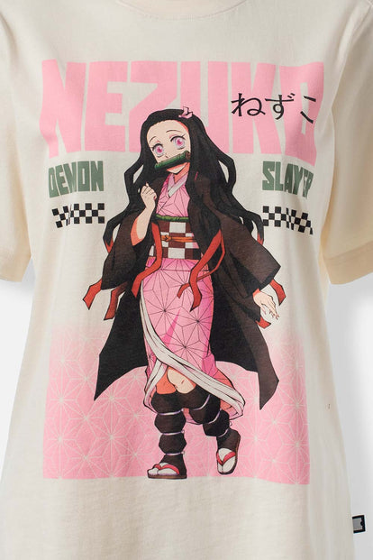  POLERA DE DEMON SLAYER REGULAR FIT PARA MUJER
