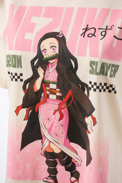  POLERA DE DEMON SLAYER REGULAR FIT PARA MUJER